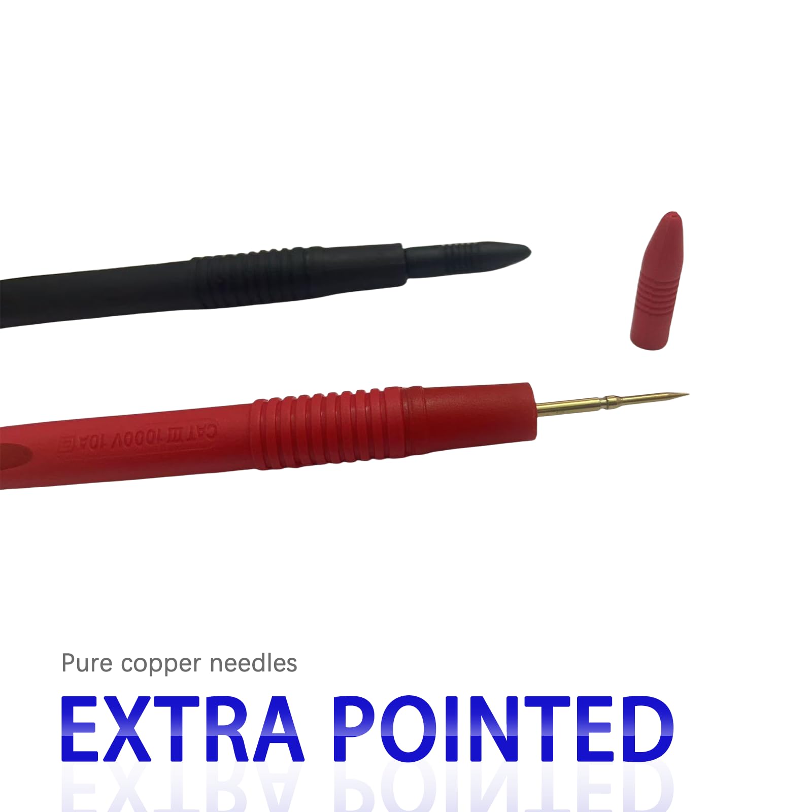 Bectyton Multimeter Leads, 1000V 10A Meter Leads & Gold-Plated Needle Multimeter Probes