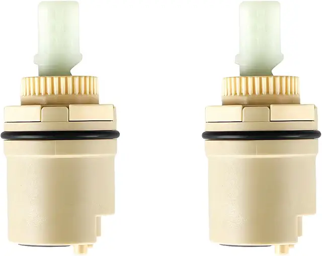 2-Pack 25mm Ceramic Faucet Cartridge Replacement for Kitchen & Bathroom