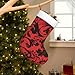 Christmas Decorative Socks Stocking WHJSHOP fashion red and black Printed lightweight for Halloween, annual ceremonies, holiday gatherings