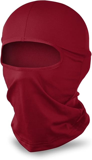 Amazon Brand - HIKARO Balaclava Ski Face Mask for Men  Cycling Neck Warmer for Helmet - Skiing, Snowboarding, Motorcycle & Wind Protection