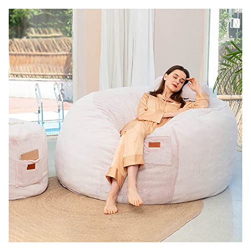 Jätte sittpuffstol, plyschsäck, sittsäck med förvaring, sittpuff, mjuk och fluffig, bärbar, för vardagsrum, bäddsoffa, utan fyllning.