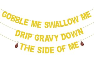 Friendsgiving Party Decorations Gobble Me Swallow Me Banner