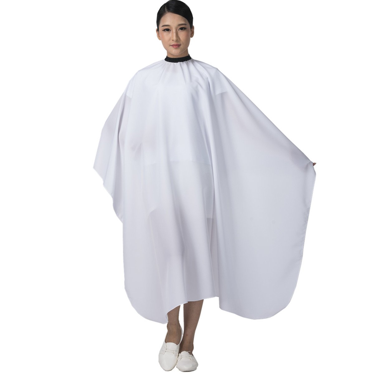 Hot Hairs Polyester Hair Cutting Barber Cape for Barber Use for Women Men Hairdressing Haircut Waterproof White Barber Apron-image-16