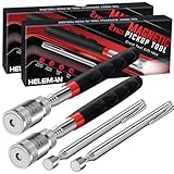 Tools Gifts for Men Stocking Stuffers Christmas - Magnetic Pickup Tool for Mens Gifts LED Telescoping Pick Up Tool Set for Hard to Reach Place Cool Gadgets Birthday Gifts for Dad Women Fathers Husband