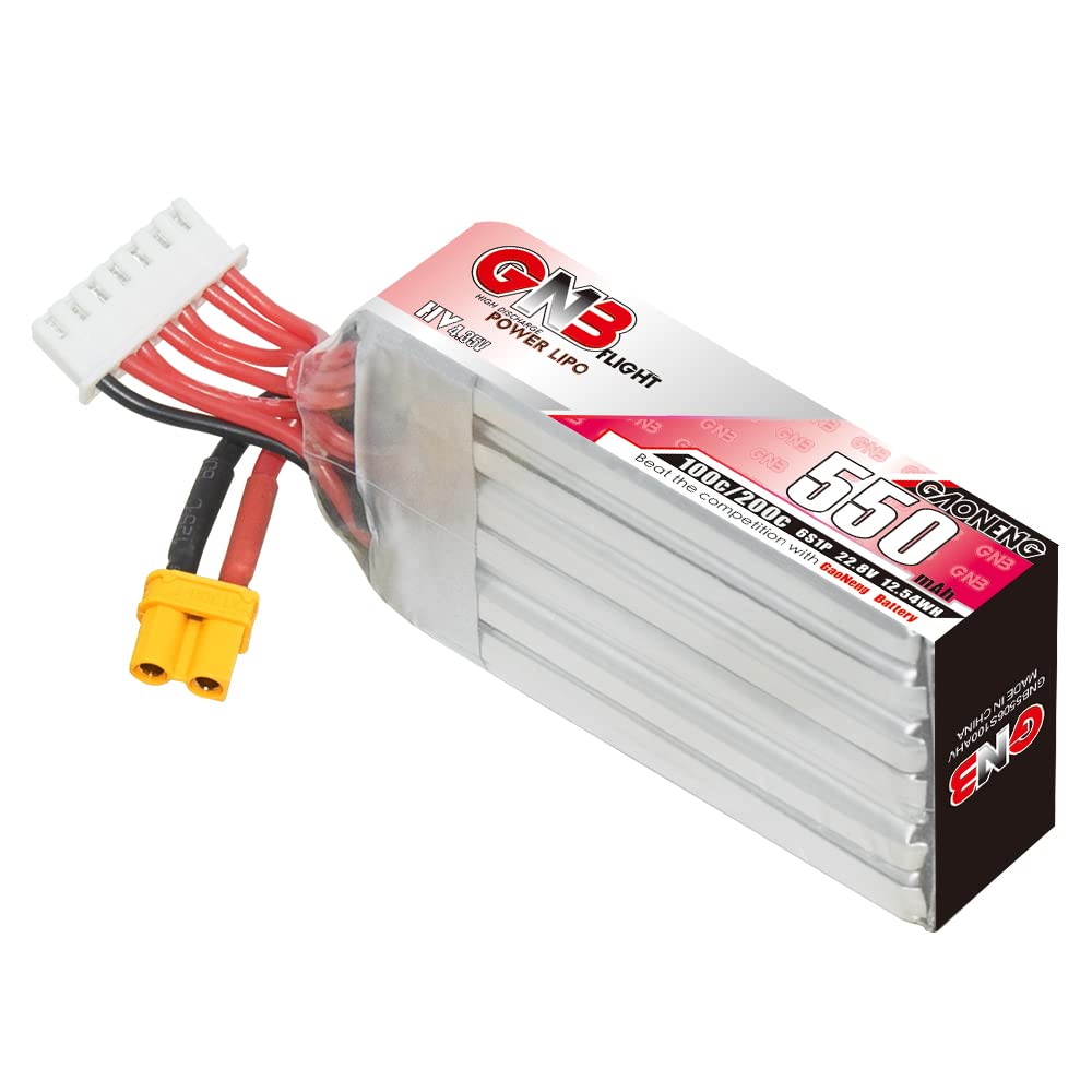 GAONENG GNB リポバッテリー6S 1100mAh 新旧6個セット GAONENG GNB LiHV 6S 22.8V 1100mAh 120C XT60 RC LiPo Battery