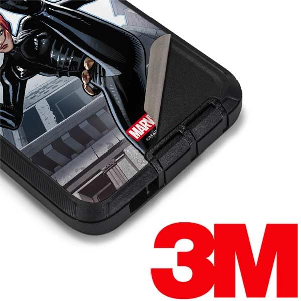 Skinit Decal Phone Skin Compatible with OtterBox Defender Galaxy S10 - Officially Licensed Marvel Black Widow High Kick Design