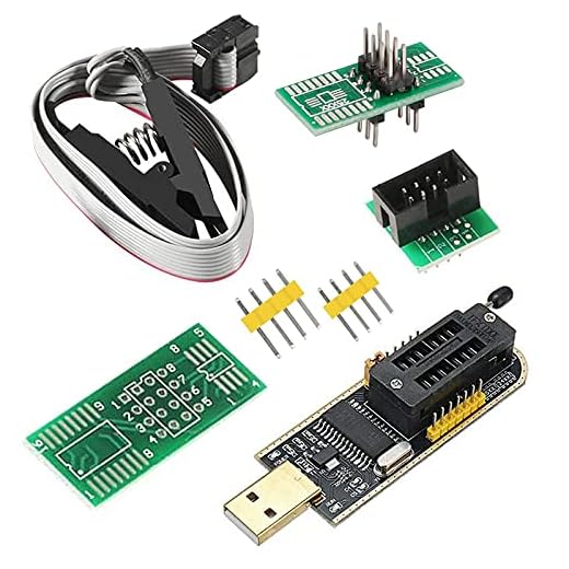 SOIC8 SOP8 Flash Chip IC CH341A USB Programador EEPROM Flash BIOS Chip USB Programador (SB Programador + SOP8 Clip + Adaptador)