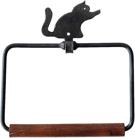 Amazon タオルハンガー 木製 アイアン おしゃれ かわいい タオル掛け モチーフタオルハンガー Kan6637 A キッチン用タオルかけ フック オンライン通販