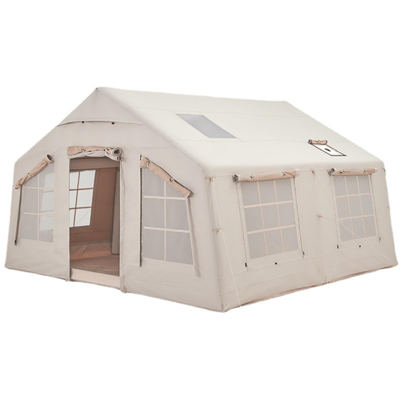 elario xl inflatable camping tent Hot Tent，Winter Tent，Teepee，Extra Large Tent, 13㎡ Glamping Tents Easy Setup 4 Season Windproof Outdoor Cotton with Stove Jack & Mesh Windows & Pum Sports & Outdoors Hammerdin Size:Mens Small Aankleding voor jouw tent(feest)
