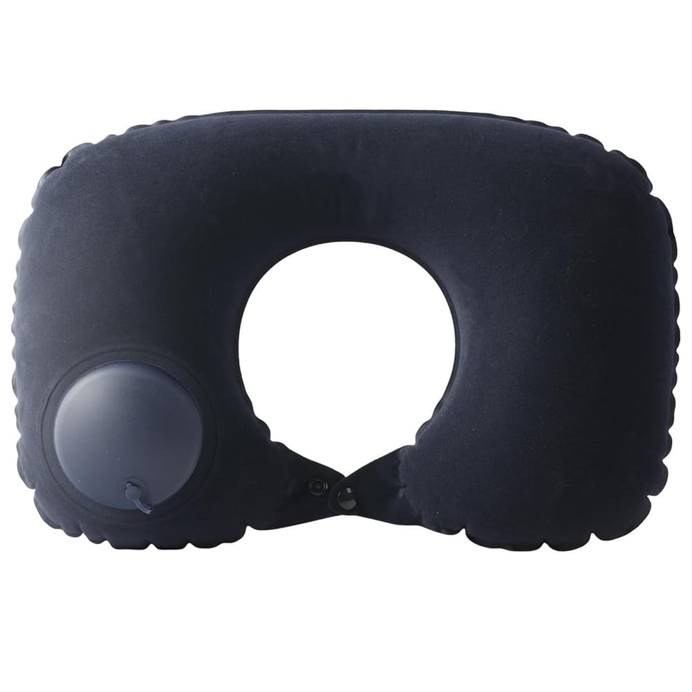 Aundhegrtt Inflatable Ultralight Travel Pillow Neck Support Press to Inflate Compressible Lumbar Design for Camping Car Home