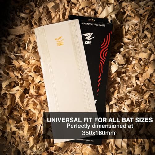 Image of ZAP Cricket Bat Safety Anti Scuff /Anti Crack Water Proof English Tape Sheet Fiberglass Full Face Protection Tape for Cricket Bat Safety Clear Unfolded Straight Sheet (350x160mm) (1)