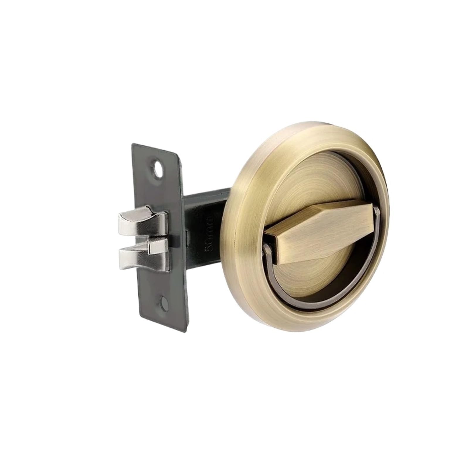 Yxinaer Bronze-S Round Recessed Door Lock Stainless Steel Pull Ring Invisible Lock