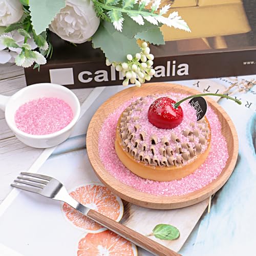 Image of Sanding Sugar for Baking, 11.3oz Sparkling Crystal 4 Colors Sugar Sprinkles | Edible White Pink Blue Gold Sprinkles for Cakes Cupcakes Cookies Ice Cream
