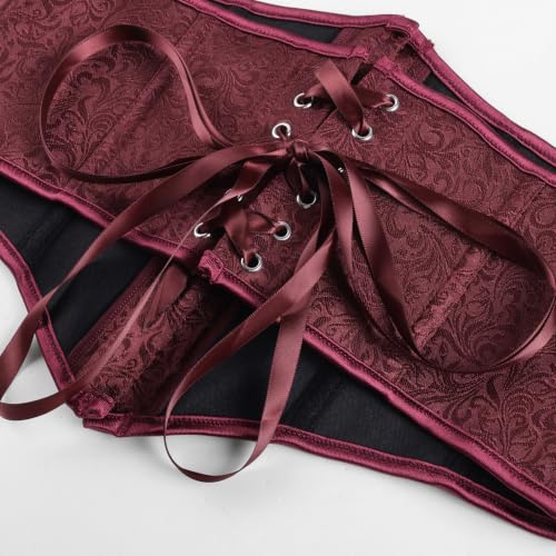 Image of Scarlet Darkness Corset Belt for Women Fishbone Wide Corset Pirate Belt