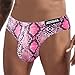 JOCKMAIL 2PCS/Pack Men's Leopard Print Underwear Briefs Sexy Comfort Soft Stretch Classic Fit Serpentine Briefs (US, Alpha, X-Large, Regular, Regular, Yellow+Pink)