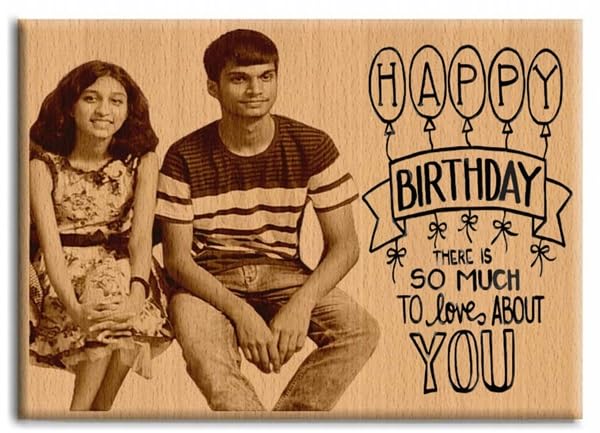 DVMART-Raksha-Bandhan-Laser-Engraved-Wooden-Photo-Frame-with-a-pair-of-RakhiRakhi-Brother-and-sister-Unique-Personalised-Gift-for-brother-and-sister-6x4-Inch