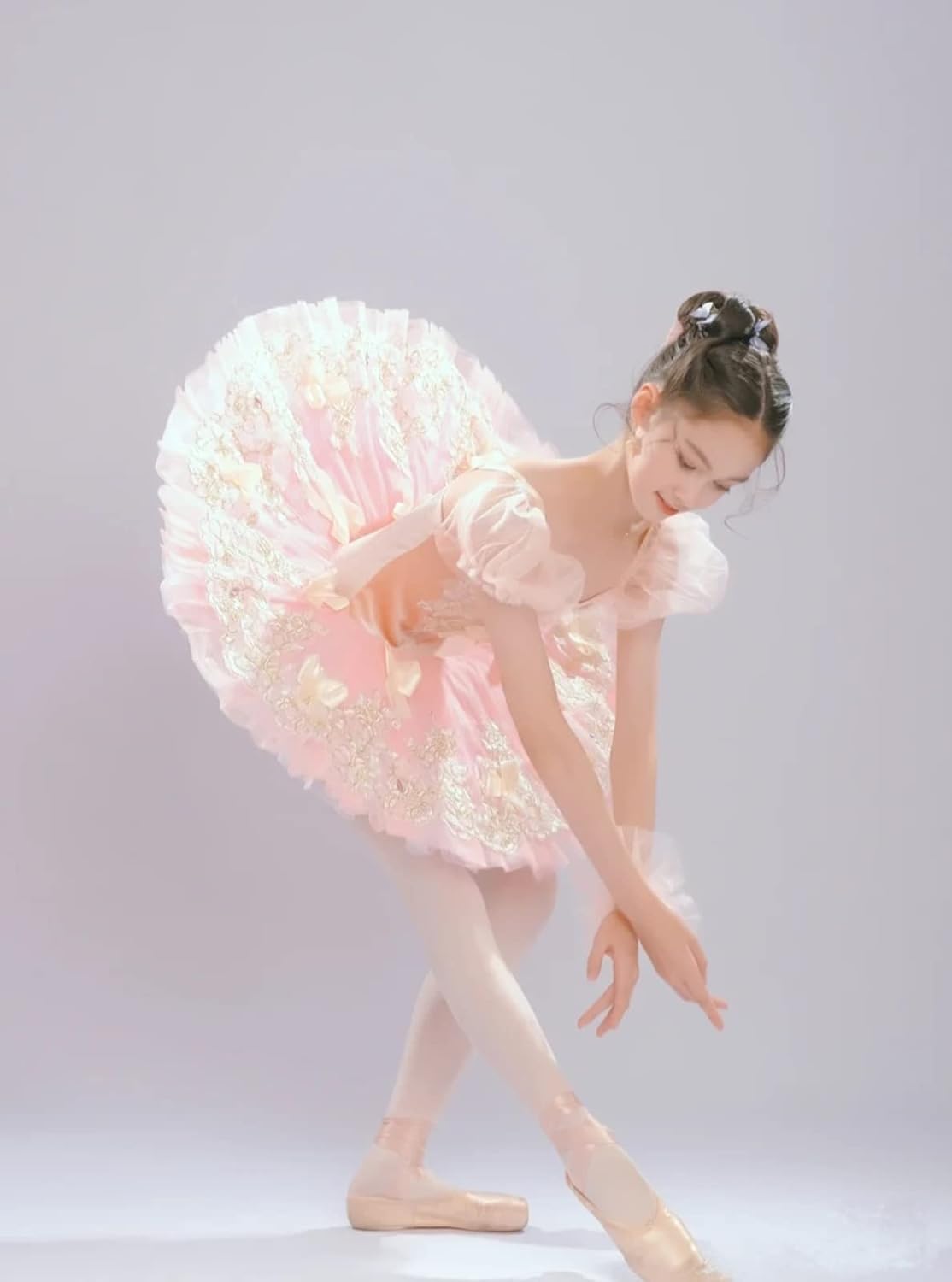 Neues rosa Professionelles Ballett-Tutu-Kleid, Mädchen-Schwanensee-Ballerina-Pfannkuchen Tutu-Rock, Kinder-Tanz-Kostüm