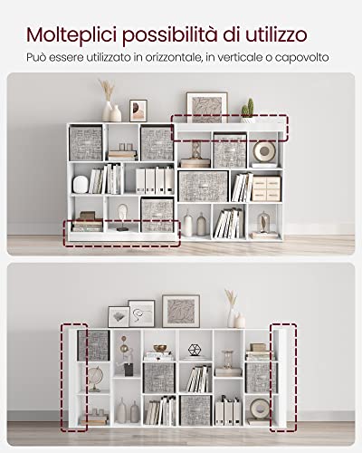 VASAGLE Libreria, Libreria Scaffale da Terra con 8...
