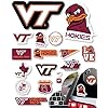 Calcomanías Virginia Tech para regalo, automóvil, botella de agua, laptop y teléfono para fanáticos del fútbol VT y graduados universitarios (Virginia Tech Hokies)