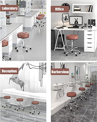 Chaise de spa médical et tatouage avec tabouret pivotant réglable à roulettes