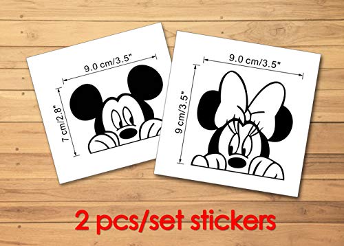 Light Switch Cool Decals | Baby Room Stickers (9 X 3.5, Mickey & Minnie) #TOP1