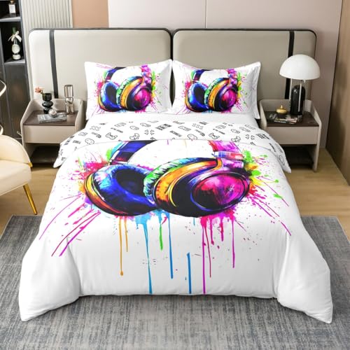 Homemissing Game Baumwolle Bettwäsche Set 200x200cm Gaming Kinder Bettwäsche-Set Wendemotiv Gamepad Teenager Junge Bettbezug Weich Jugendliche Betten mit 2 Kissenbezüge