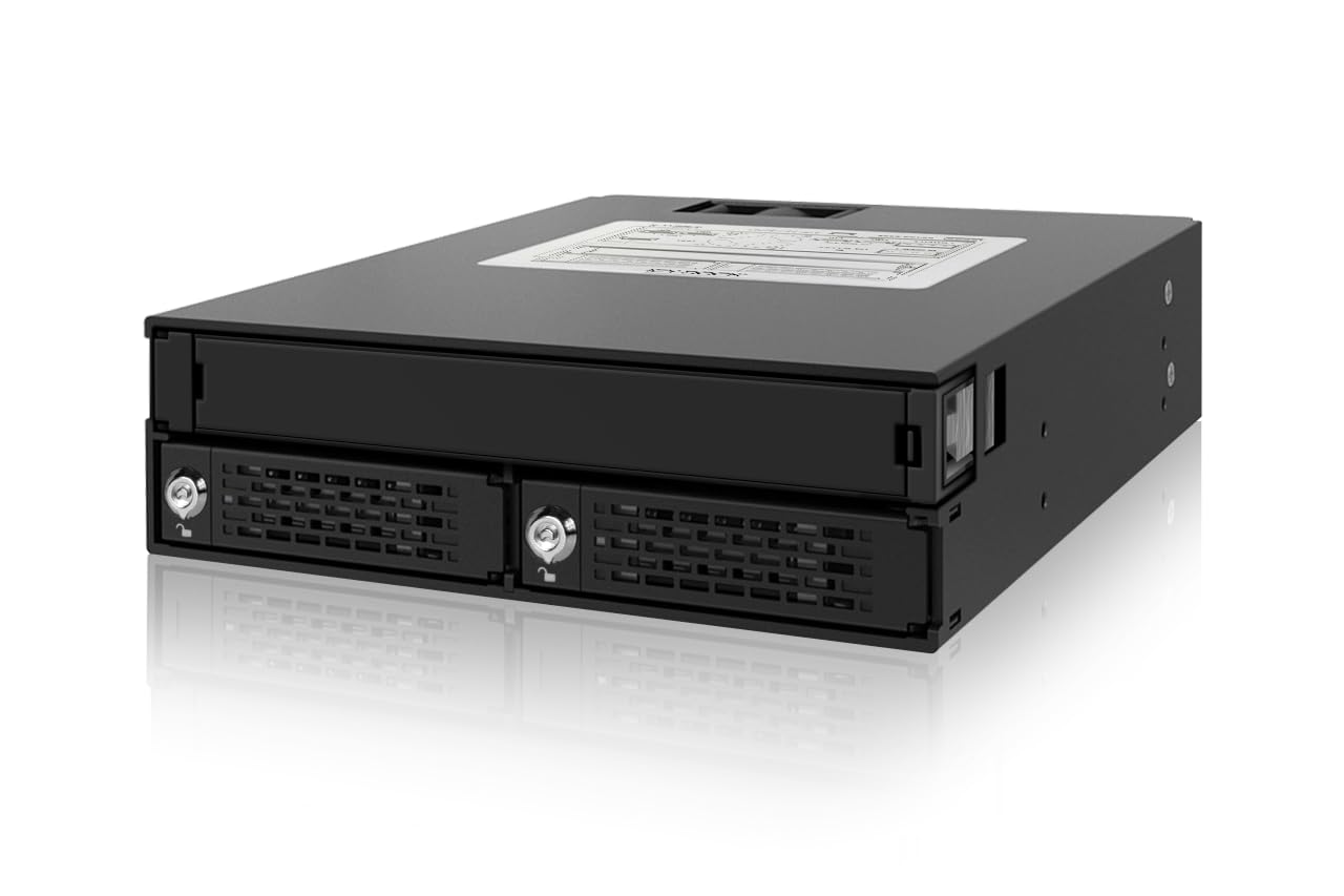 ICY DOCK ToughArmor MB994IKO-3SB - ramka wymienna do 2 x 2,5 cala SATA/SAS SSD/HDD i 1 x SATA Slim ODD 1 x 5,25 cala z zamkami zabezpieczającymi - w pełni metalowa