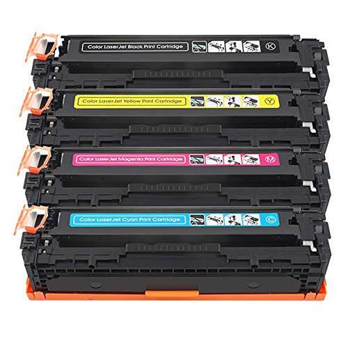 Office Ink Toner Reemplazo para 131A CF210A CF210A CF212A CF213A Compatible para HP LaserJet Pro 200 Color M251nw M276nw Impresora de alto rendimiento