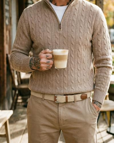 Image of Chaoren Leather Ratchet Belt 2 Pack Dress with Click Sliding Buckle 1 3 /8 inch in Gift Set Box - Adjustable Trim to Fit