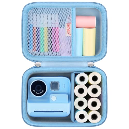 BOVKE Kids Instant Print Camera Case Organizer Bag