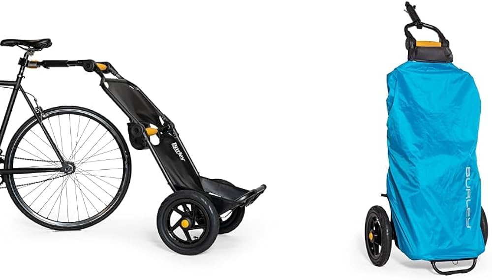 Amazon.com : Burley Travoy 60lb Bike Trailer and Atomic Blue Rain