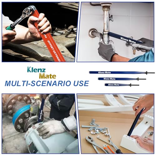 Image of 2026 Upgrade Extension Clamps Tool, Clamps Tight Tool for Narrow Space | 3 Different Lengths Extension Clamp Tools, Adjustable Jaws, Holds Nuts /Bolts /Hose /Compresses Gas Lines, Versatile Vise Grip