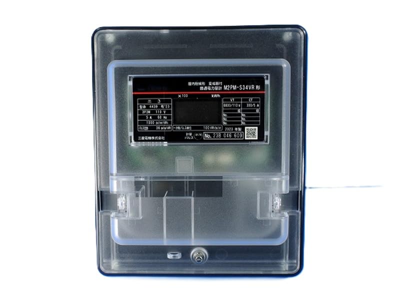 電子電力量計 F3C-S22VR Amazon | 三 菱 電子式単相3線式普通電力量計 M2PM-S34VR 3P3W 200V 60
