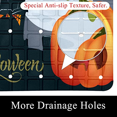 Alfombra de ducha Halloween de PVC con ventosas para bañera de hotel 3