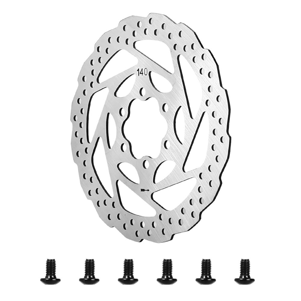 Disco freno in acciaio inox con 6 fori Disco freno pezzo rotore 140MM per Kukirin G2 Master/G3/G4 monopattini elettrici pastiglie freno/accessori freni