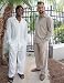 COOFANDY Herren 2-teiliges Leinen-Set, lässig, langärmelig, Button-Down-kubanisches Hemd und lockere Hose, Strandurlaub-Outfits, Khaki, Large