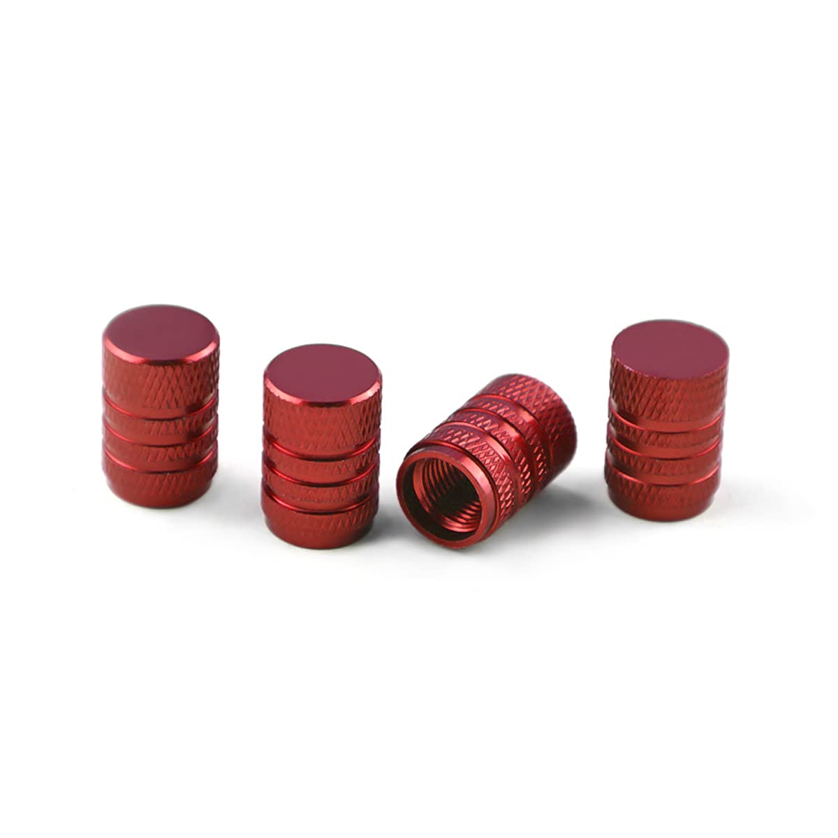 4 Pack Aluminum Tire Valve Stem Caps – Chrome Finish – Universal For Cars, Trucks, Bikes – Ckw1228