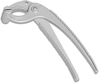 Hot Plate Gripper, Anti Scald Bowl Holder Clip, 2 In 1 Aluminium Tongs Clamp & Nut Cracker, Heavy Duty Hot Dish Grabber for Pizza Pan Pot