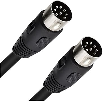 كابل محول تمديد MIDI ذكر إلى ذكر ذكر ذو 8 دبابيس مكون من قطعة واحدة متوافق مع B&O PowerLink Mk 2 BeoLab3m
