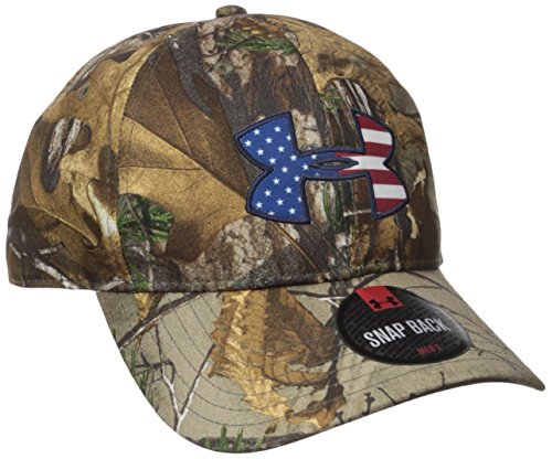 Under Armour Men's Camo Big Logo 2.0 Cap, Realtree Ap-Xtra/White, One Size Fits All