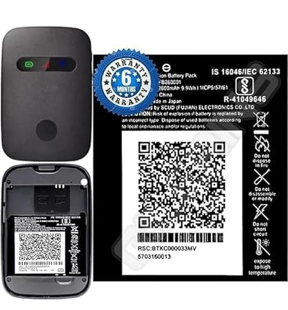 Image of Original MFB260001 Battery for Reliance Jio 4G Router JioFi 3 (JMR540, JMR541) JioFI 4 (JMR1140) Battery with 6 Month Warranty**** (Q3)