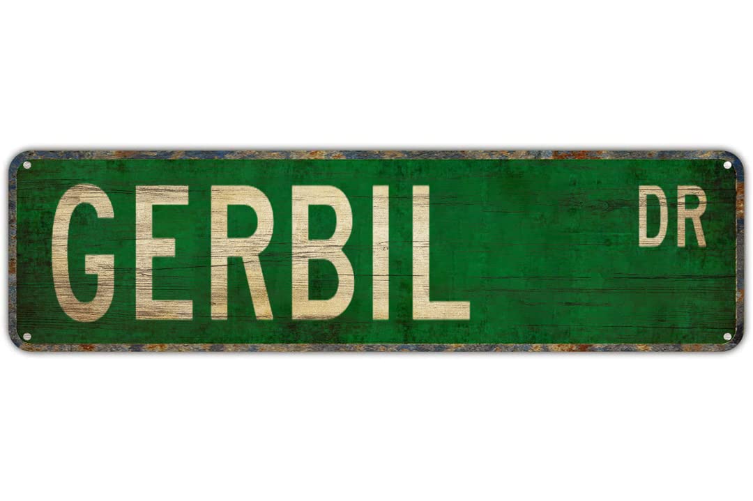 GERBIL DR Vintage Tin Signs Art Plaque Aluminum for Bedroom Kitchen Garden Wall Bar Club Coffee Hanging Home Decor 4x16 Inch