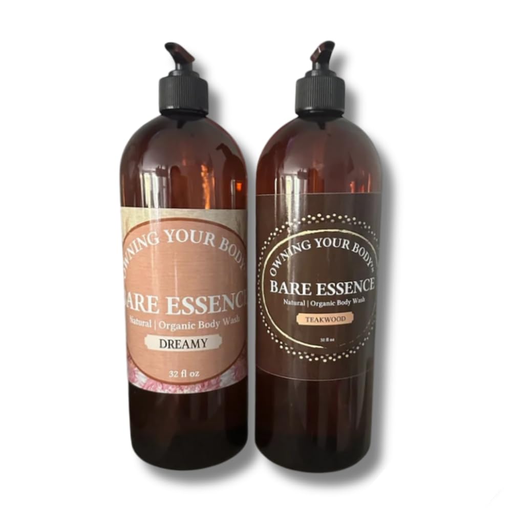 Bare Essence Natural Body Wash Gentle Moisturizing Cleanser with Organic Ingredients Nourishing Daily Shower Gel for Soft Healthy
