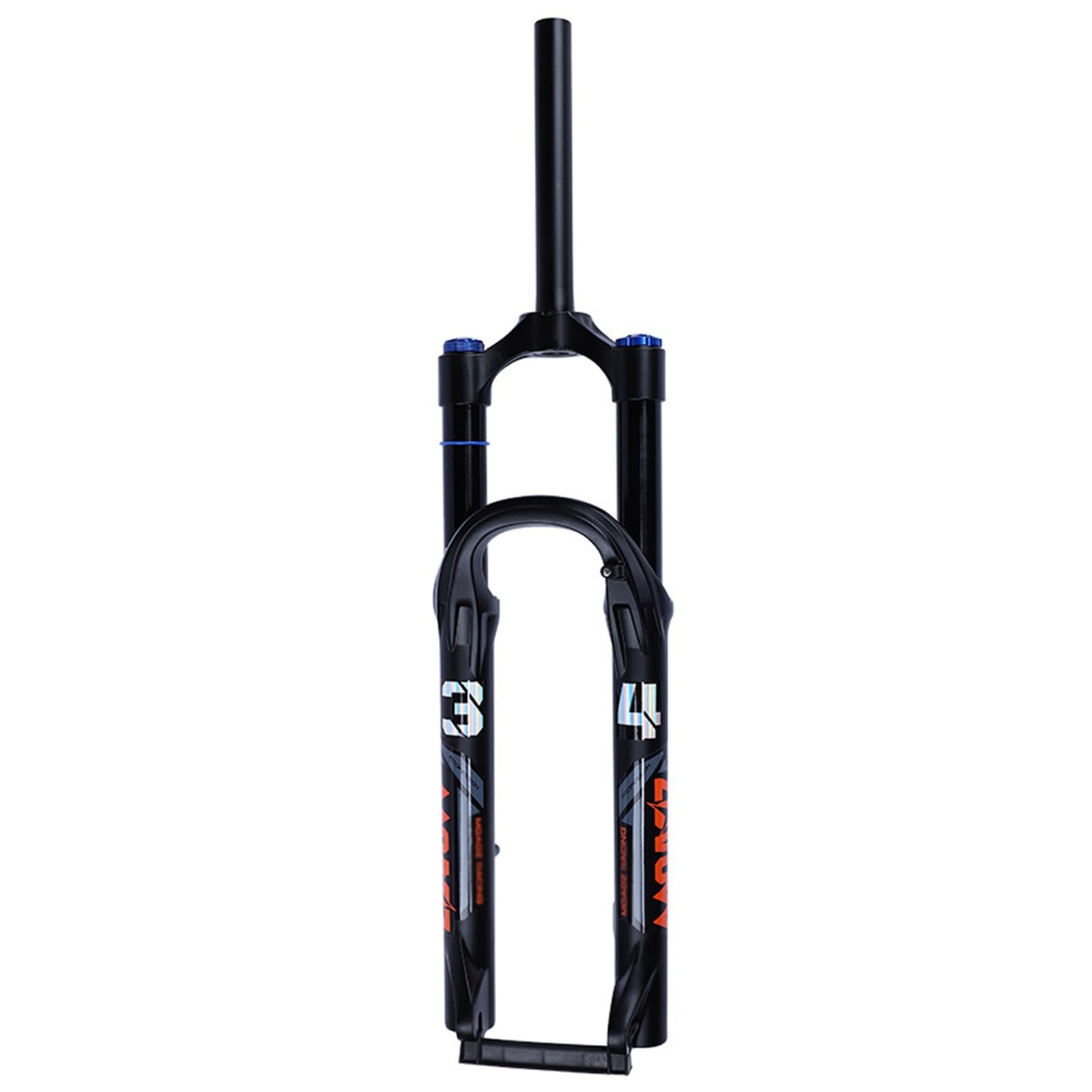 WIQUYBML 26/27.5 Inch Mountain Bike Air Suspension Fork Travel 140mm 34mm Stanchions 1 1/8 Straight/Tapered Tube QR 9mm Rebound Adjust Manual Lockout