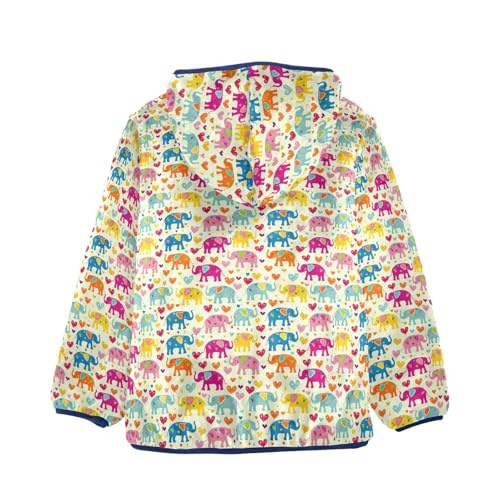 Cute Elephant Boys Fleece Coat,Children's Zip-Up Hoodie Jacket,Baby Warm Fashion Outerwear 3-10T,A1134782