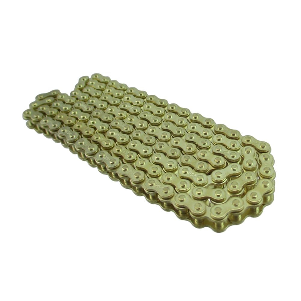 TC-Motor Minimoto 25H Sprocket Chain 136 Links For 2 Stroke 47cc 49cc Engine Mini Moto Dirt ATV Quad 4 Wheeler Pocket Bike Go Kart Gold