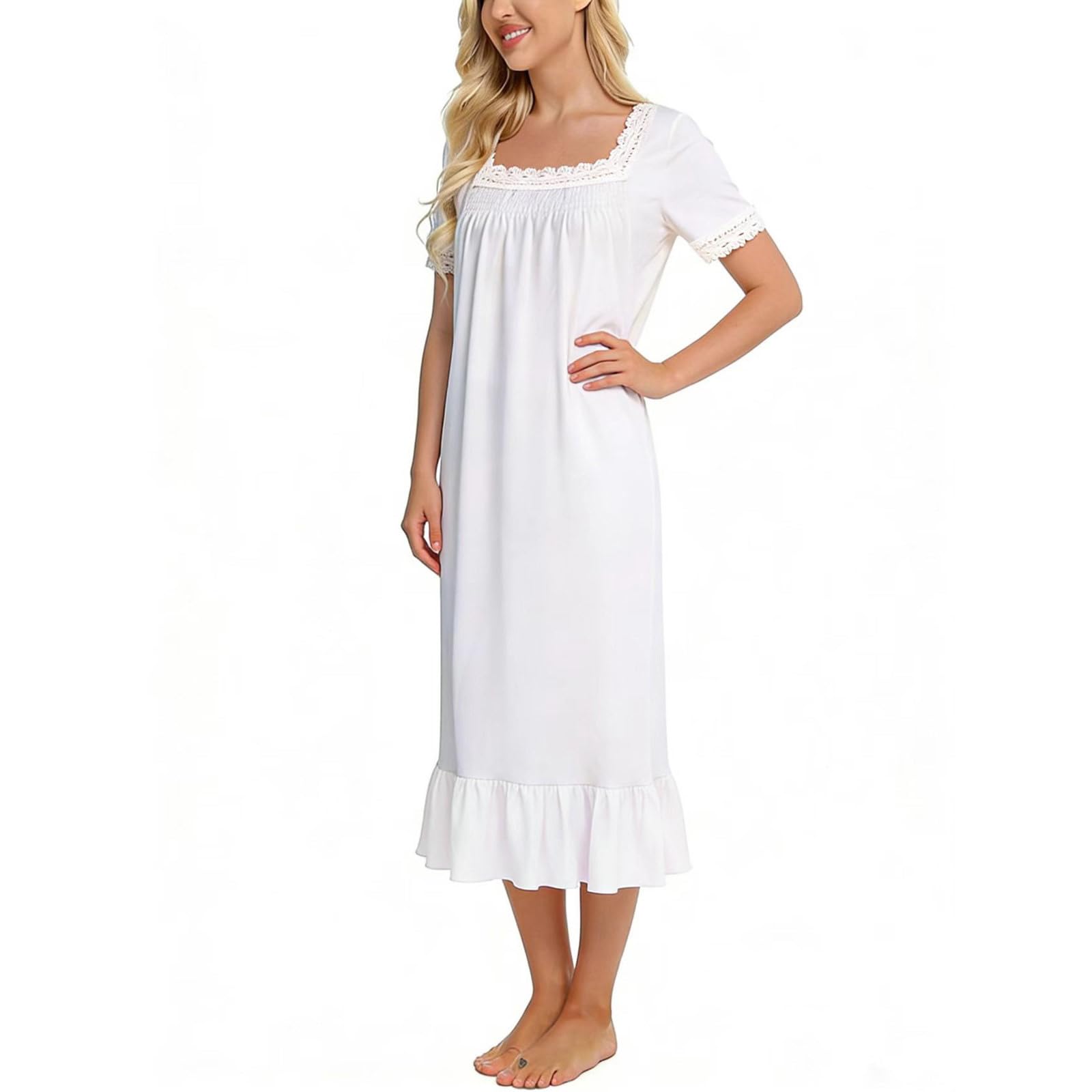 Blend, camicia da notte da donna, quadrata