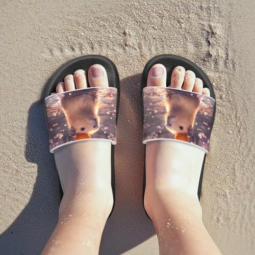 Image of Slides for Boys Girls Quick Drying Kids Slides Sandals Non-Slip
