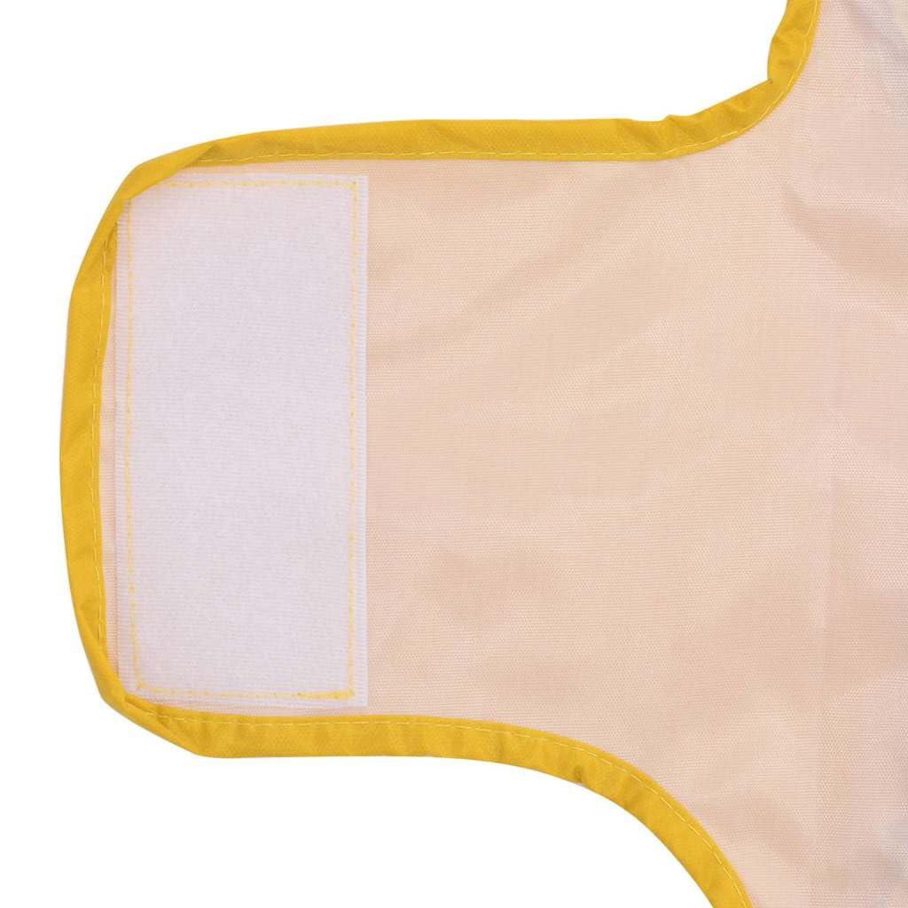 Impermeabile per cani, giallo, in poliestere, con strisce riflettenti e chiusura in , protezione impermeabile per cuccioli e cani di piccola taglia, taglia XXS, ideale per autunno, inverno e