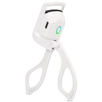 Heated Eyelash Curler – Rechargeable Electric Eyelash Curler – Long-Lasting Heated Lash Curler for Natural Lashes – Handheld Eyelash Heated Curler with Quick Pre-Heat